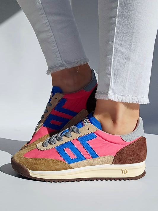 Baskets Back70 BARKLEY Jogger Camel / Coffee