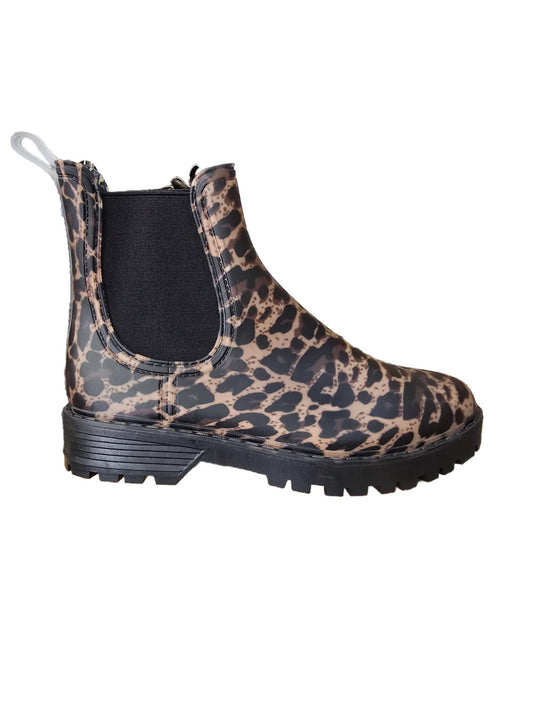 Boots chelsea Pluie Léopard