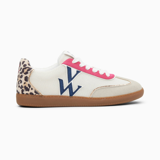 Baskets Vanessa Wu monogramme Charlize multicolores à semelle rétro