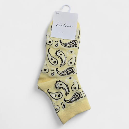 Chaussettes foulards Jaune