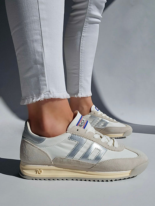 Baskets Back70 BARKLEY Jogger white / Silver