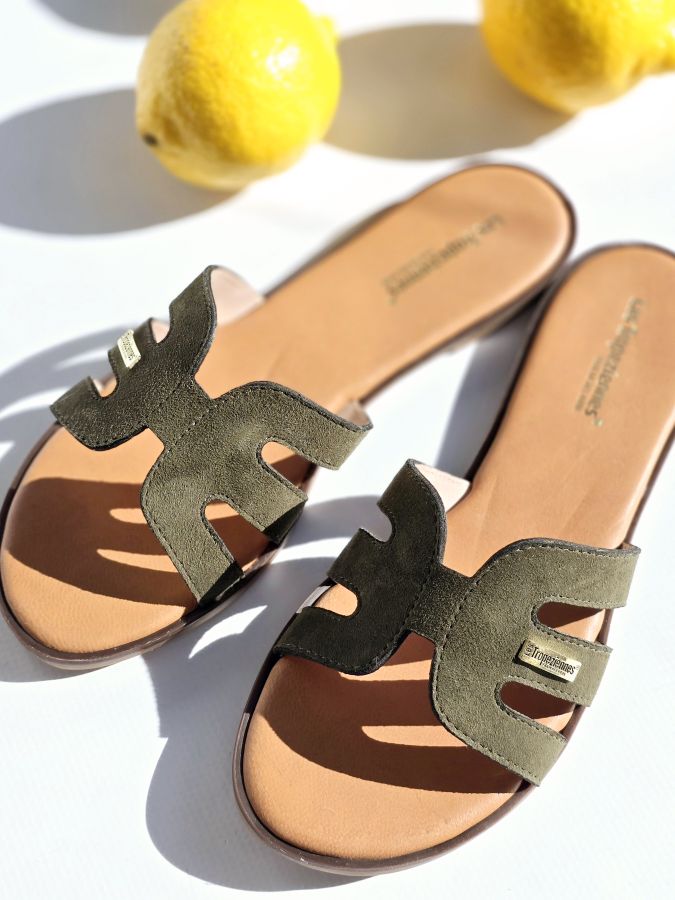 Mules Les Tropeziennes DAMIA Kaki