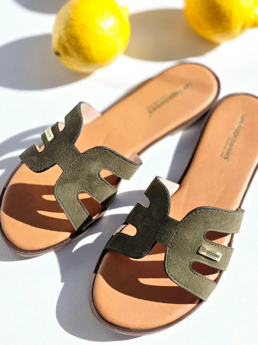 Mules Les Tropeziennes DAMIA Kaki
