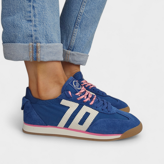 Baskets Back70 Rocket cotton - Bleu jean