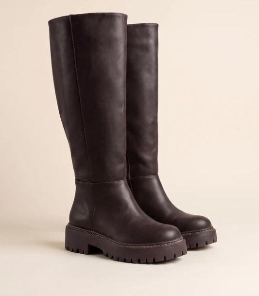 Bottes femme mollets forts PALOMA XXL – Chocolat