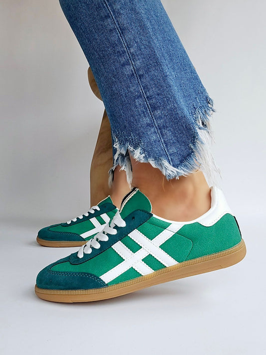 Baskets Corina Vert