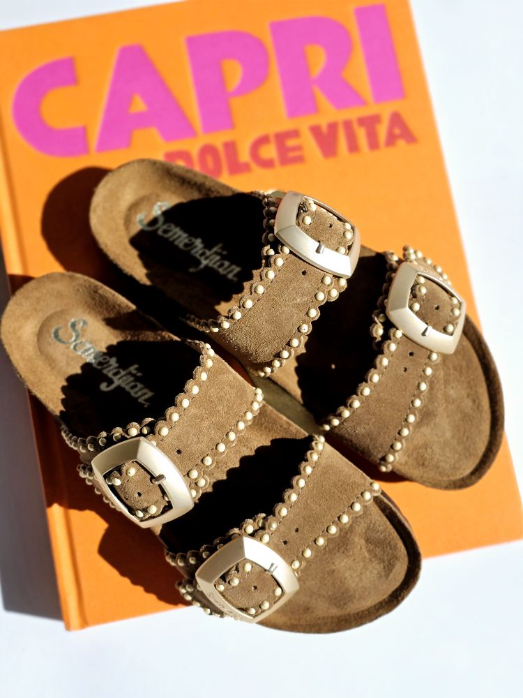 Mules ARONA cuir Semerdjian Camel