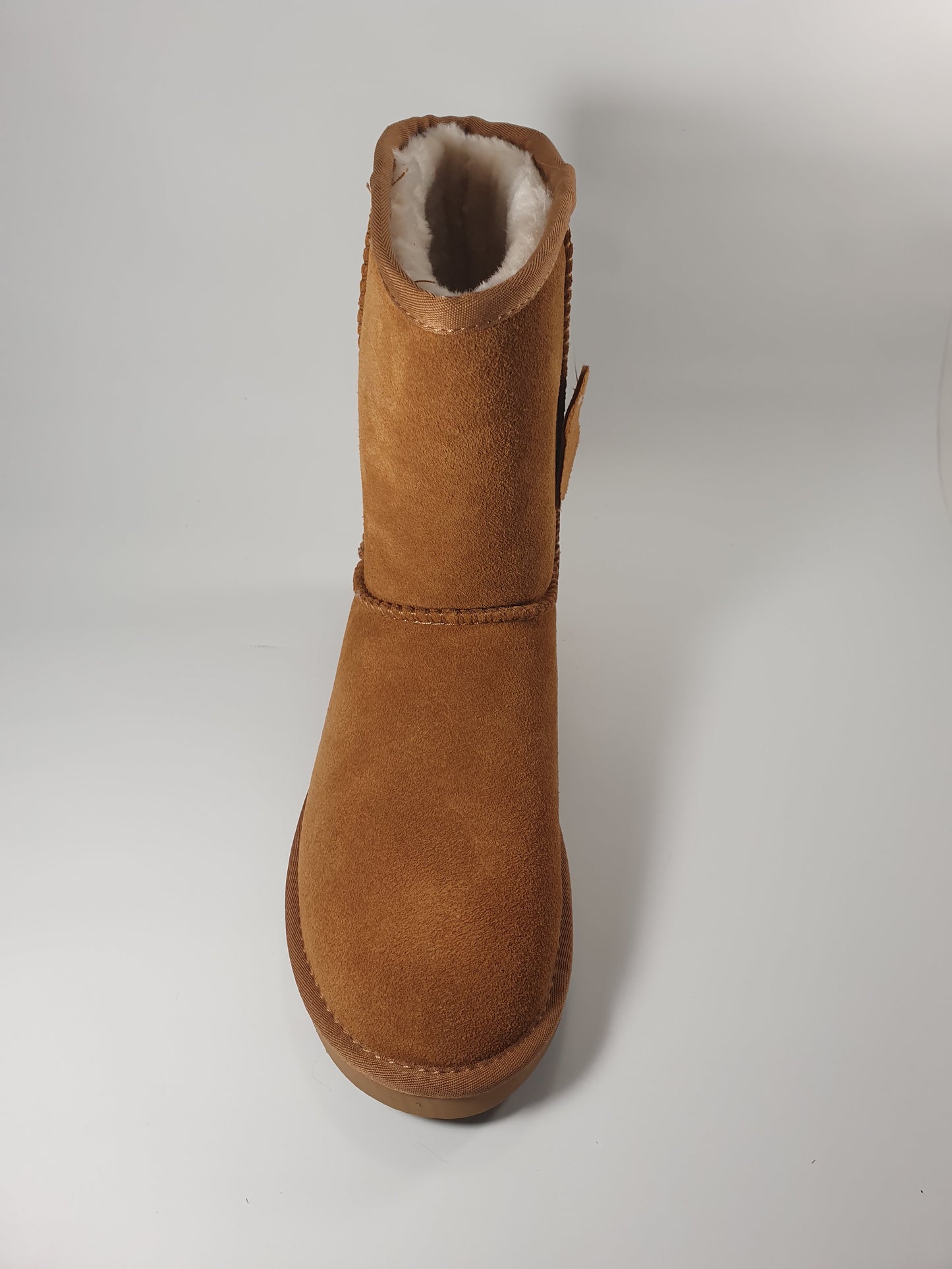 Boots fourrées CUIR femme classique Camel