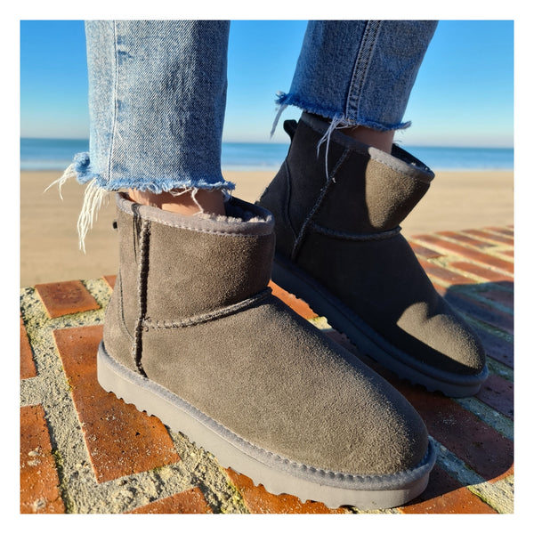 Boots hotsell grise femme